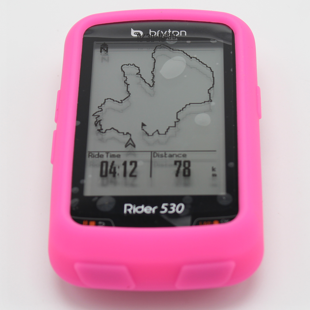 Funda protectora de goma de silicona para bicicleta, a prueba de golpes, para Bryton 530, Accesorios para ordenador GPS,