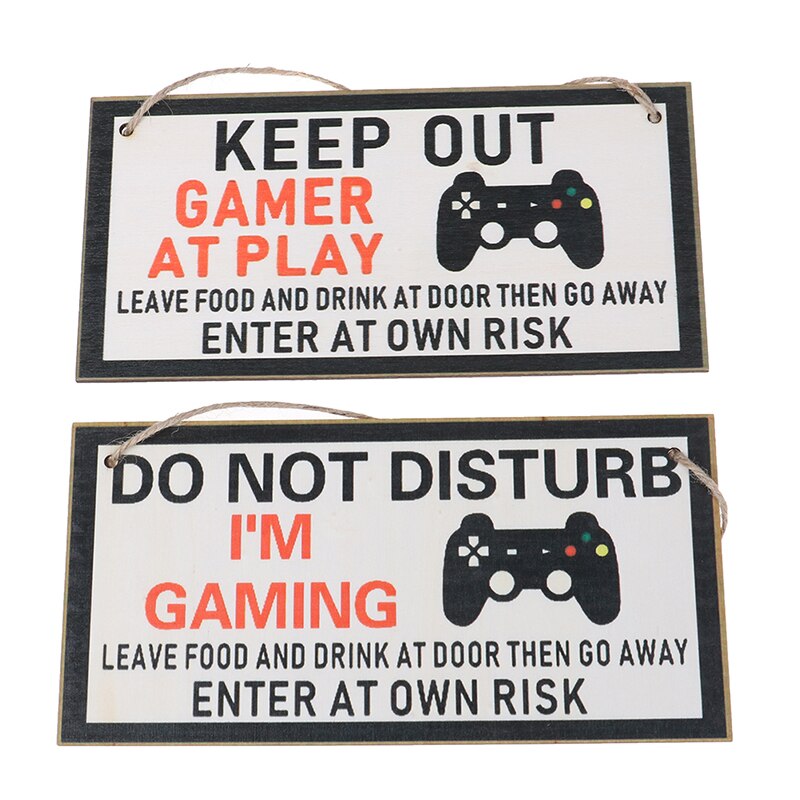 Houden Gamer Grappige Slaapkamer Zoon Brother Boyfriend Echtgenoot 10Cm * 20Cm