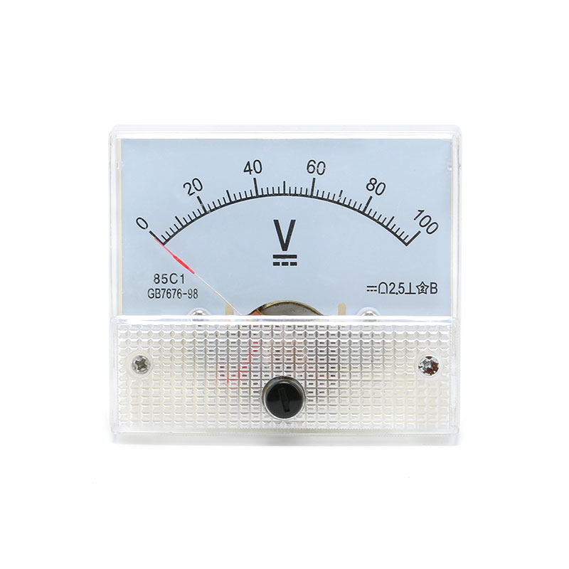 DC 30V Analog Panel Volt Voltage Meter Voltmeter Gauge 85C1 5V 10V 15V 20V 30V 50V 100V 200V 300V Mechanical Voltage Meters