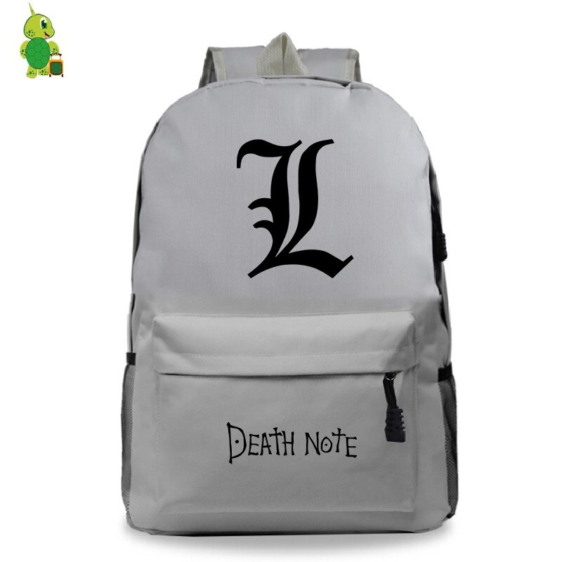 Death Note-mochila informal para ordenador portátil, morral escolar para adolescentes, niñas y niños, bolsos de hombro de viaje a la , bolsas de libros para niños