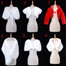 Robe de mariée en fausse fourrure pour femme, couleur ivoire blanc, manteau, châle, Cape, accessoires de mariage, automne hiver