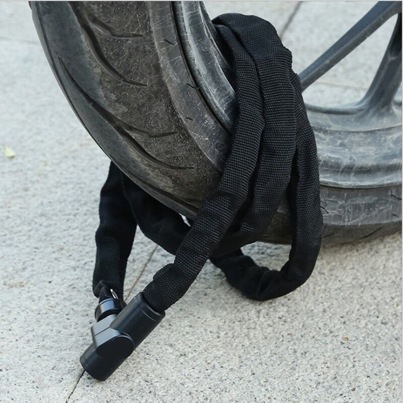 Bike Chain Lock 900mm with Key for Mountain Bike Electric Bicycle Motorcycle Anti-Theft Bicycle Lock Bike