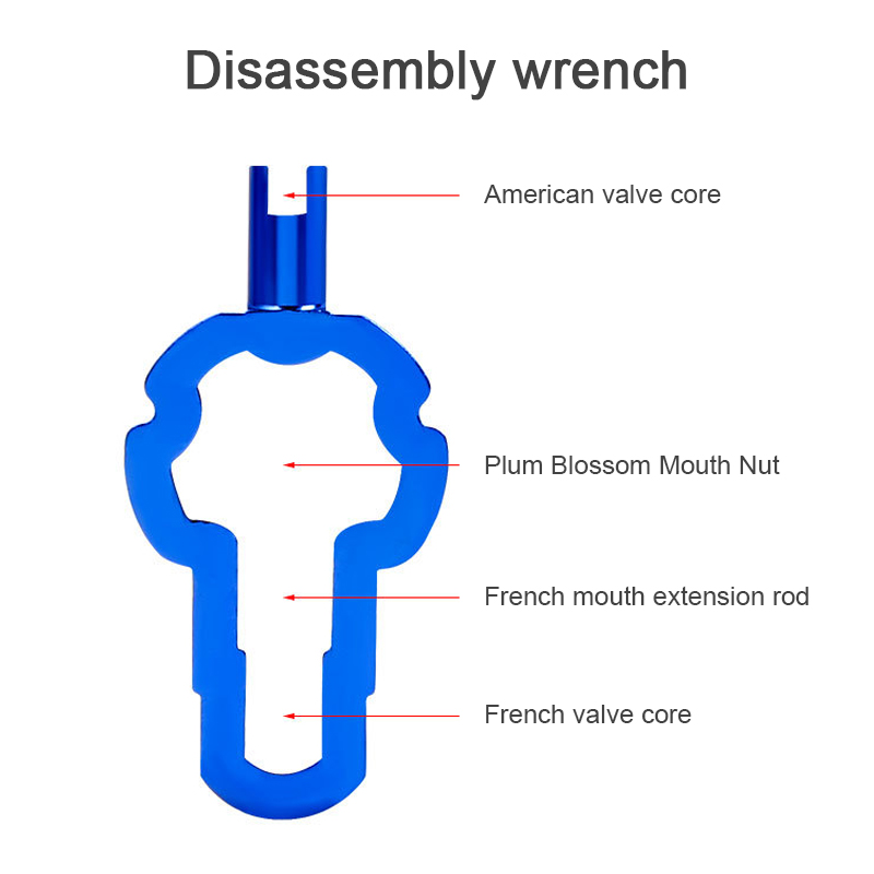 Mountain Bike Schrader Valve Presta Valve Bicycle Wheel Converter Nut Rim Conversion Nut Adapter with Installation Wrench