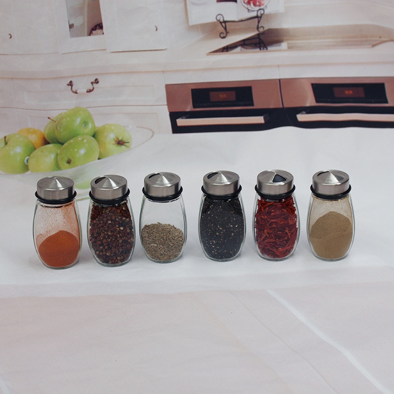 Vimmor 6/9/12 Pezzi Magnetic Spice Jars Acciaio Inossidabile