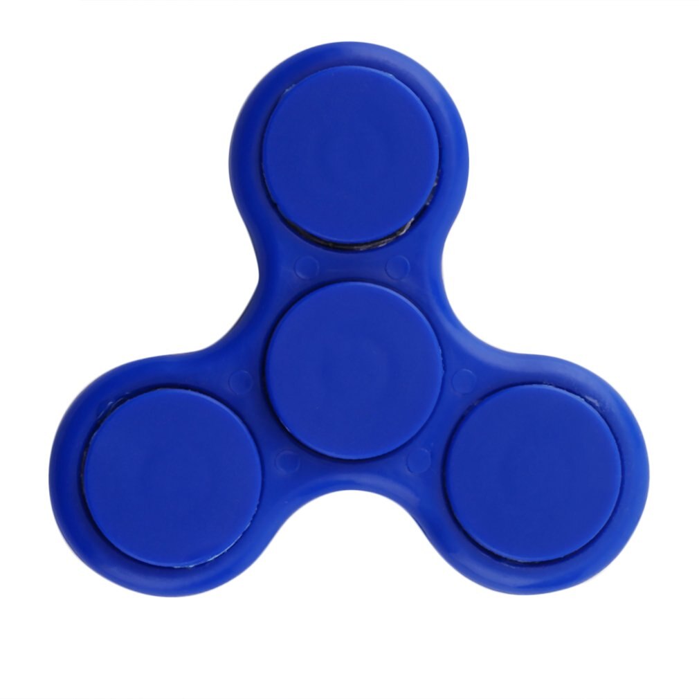 LED Colorful Triangle Flash Hand Spinner For ADHD Stress Out Autism Relief Rotation Long Time Plaything Spin Toy: Blue