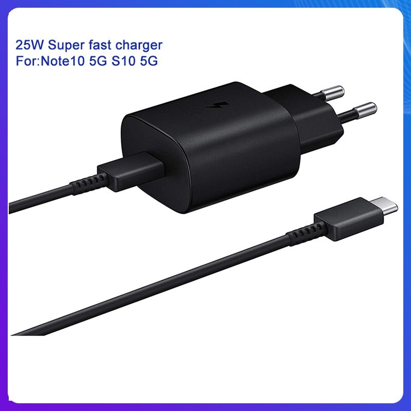 Tablet Fast Charger EP-TA800 for Samsung GALAXY Note 10 Plus S10 Plus NOTE20 Ultra S20 Ultra 5G A90 A80 A70 S20 25W