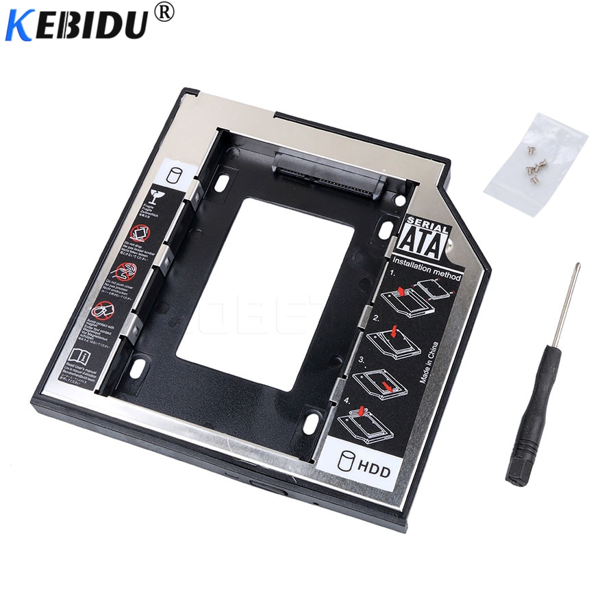 Kebidu Universal- SATA zu SATA festplatte Bucht 9,5mm, für 9mm 9,5mm nclosure bucht SSD fallen festplatte, für Laptop seltsam Optibay
