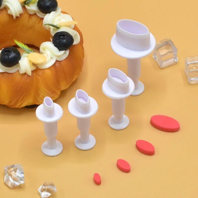 Herramientas para hornear, troquel de corte de plástico con impresión, modelado básico, geometría, prensado, galleta, Fondant, molde para pastel, suministros de cocina: Chocolate