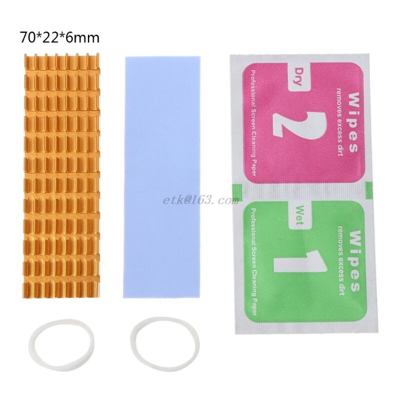 Nvme M.2 NGFF SSD Hard Drive Heatsink Cover with Thermal for Dell XPS 15 500 9510 9520 Precision5550 5560 Laptop, XPS 15 9520 9510 SSD Heatsink