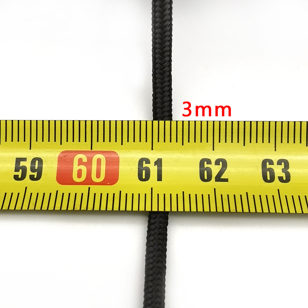 Cordón de paracaídas sólido de 3mm, cuerda Mil Spec tipo un hebra, escalada, Camping, equipo de supervivencia, Paracord