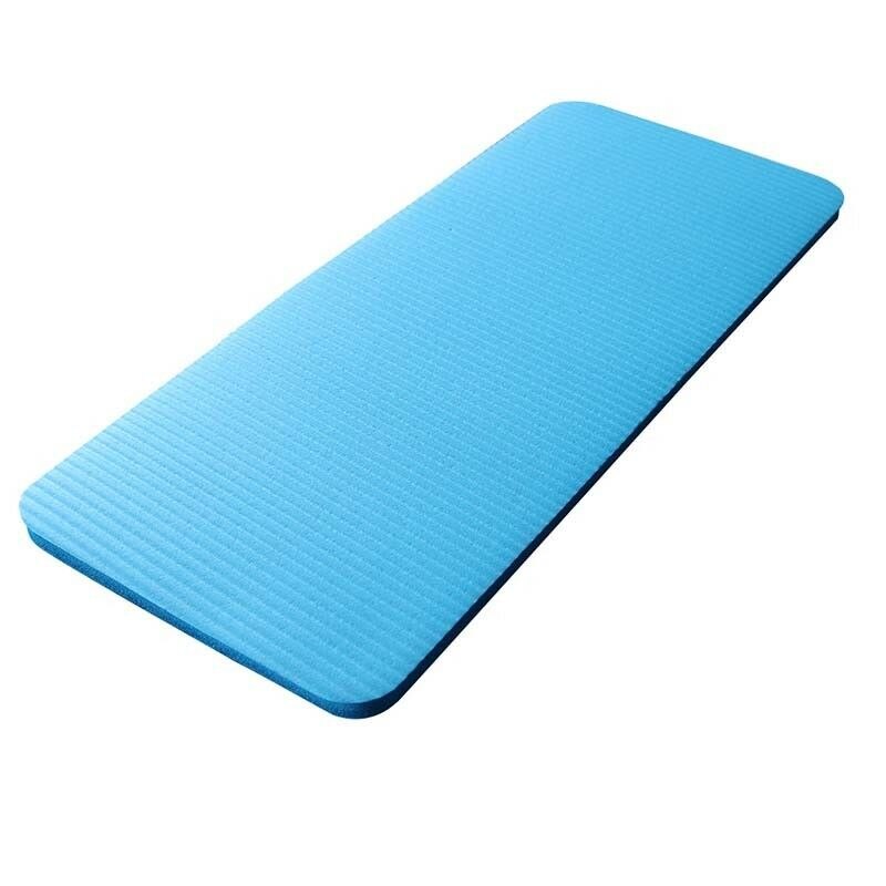 15mm super tykke fitness yogamatter knepute sport pilates trening tapete gymnastikk dansematter antiskli massasjebad gymnastikk: Blå