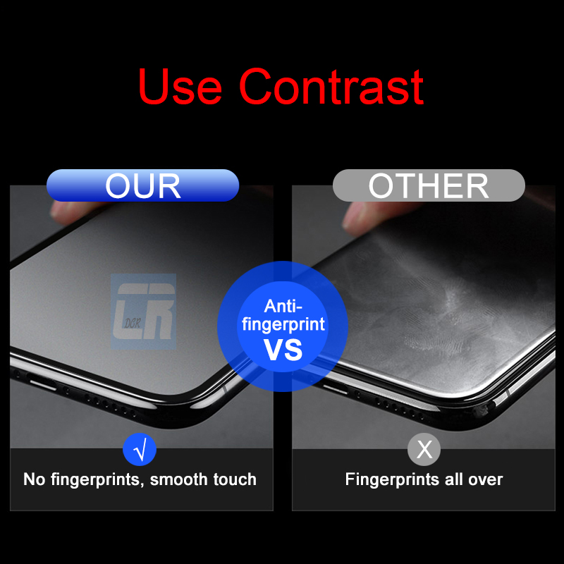 No Fingerprint Matte Frosted Tempered Glass for Xiaomi Redmi Note 10 11 9 6 7 8 Pro 9s 4X F1 M3 F3 Poco X3 Nfc Screen Protector