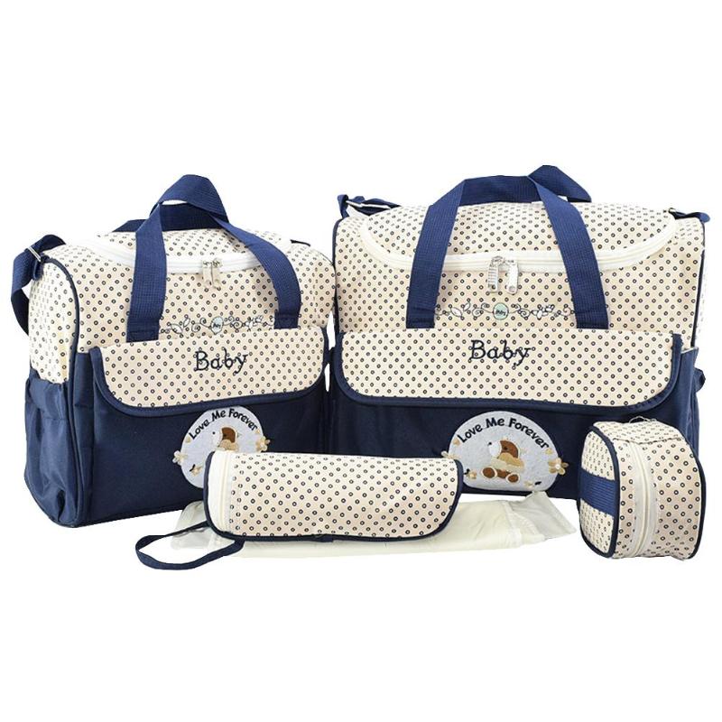 Diaper Bags Mummy Maternity Nappy Bags Large Capacity Multifunction Travel Nappy Bag Organizer Zipper Dispenser Bottle