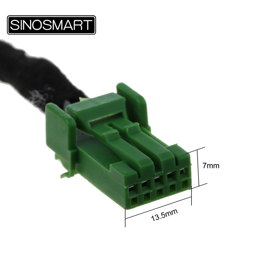 SINOSMART C5D 5PIN Reversing Camera Connection Cable for Suzuki S-Cross OEM Monitor without Damaging the Car Wiring