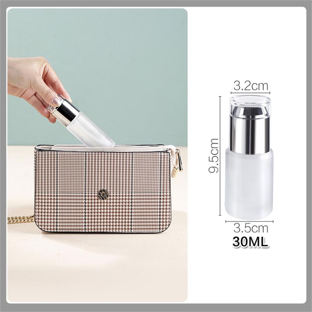 Szkło dozowniki mydła w płynie przenośny pakowanie na podróż butelka z pompką szampon kosmetyczne krem pojemnik na balsam akcesoria łazienkowe: 30ml