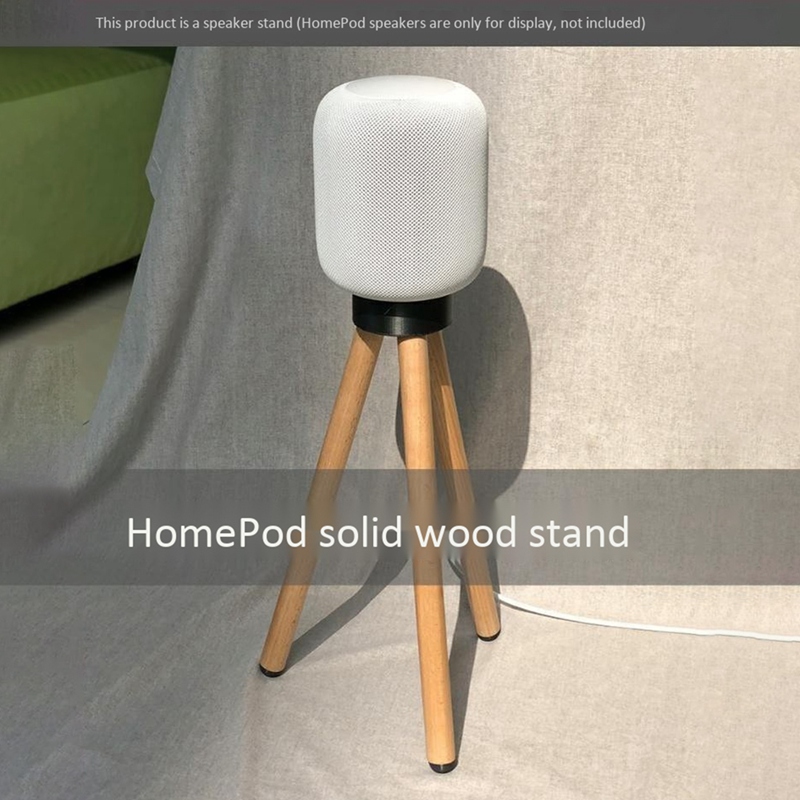 Geschikt Voor Apple Homepod Smart Speaker Base Homepod Accessoires Vaste Hoogte Speaker Massief Houten Vloer Stand-40CM