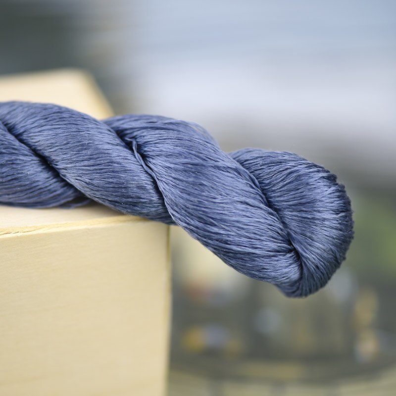 1pcs/400m silk embroidery thread / 100% silk thread /hand embroidery embroider cross stitch/ phthalo blue/8 pure colors: 5