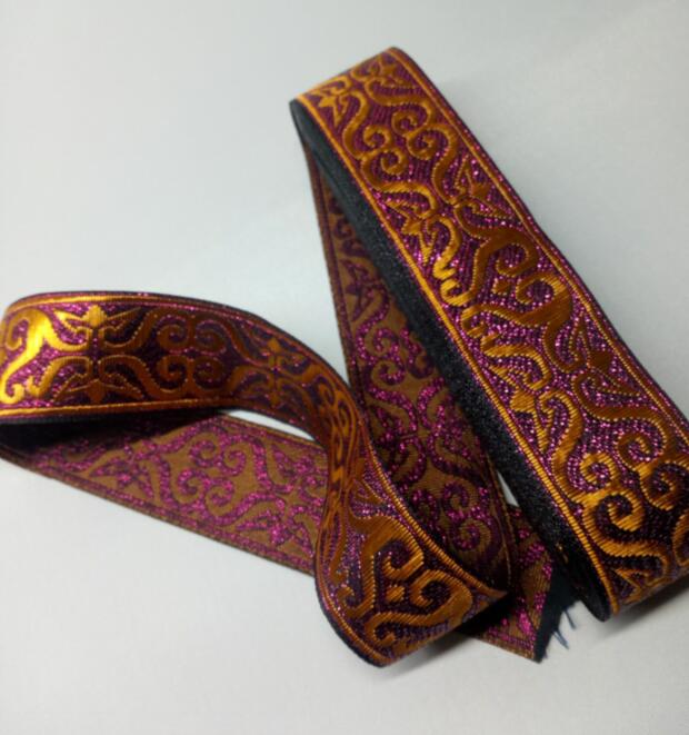 Jacquard Gewebt Band Streifen Ethnischen Gürtel 32mm Breit 7 Hof Hund Gurtband DIY trimmen: 12