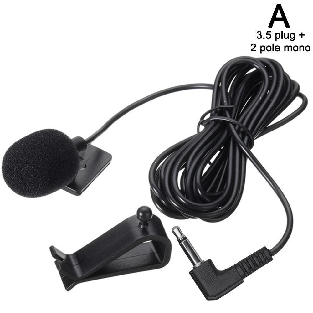 3.5mm External Microphone - Audio Activated Vehicle Mic for GPS DVD Player: 2pole