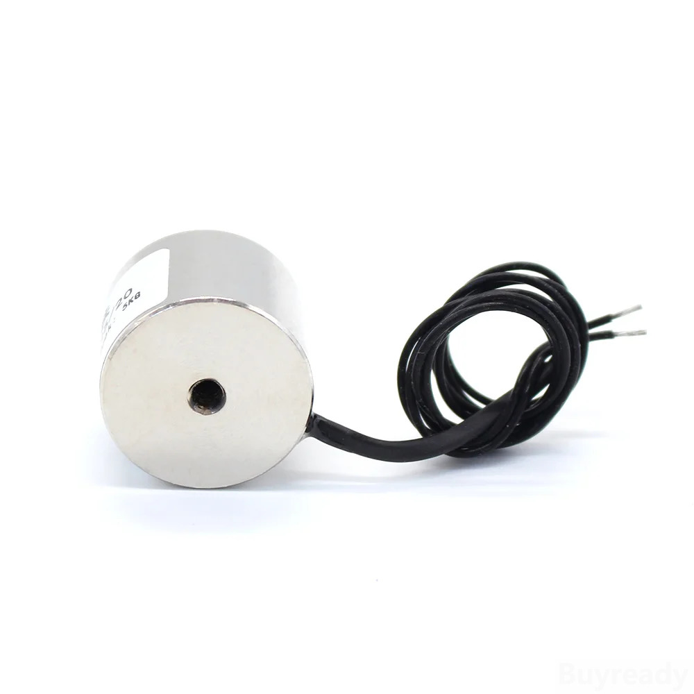 Podnoszenie 5KG 50N 25/20 Mini elektromagnes DC 6V 12V 24V 36V elektryczna cewka silny zasysacz trzyma elektromagnes