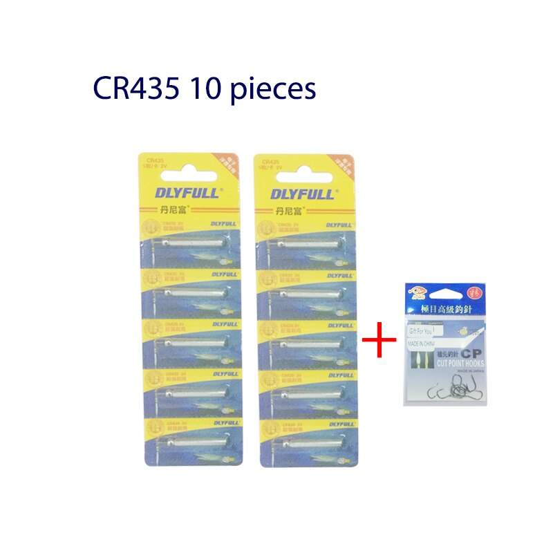 10pcs/lot CR311 CR316 CR322 CR425 CR435 DLY Battery Floats Lithium Pin Battery Luminous Electric 3 Votage Battery Accessories
