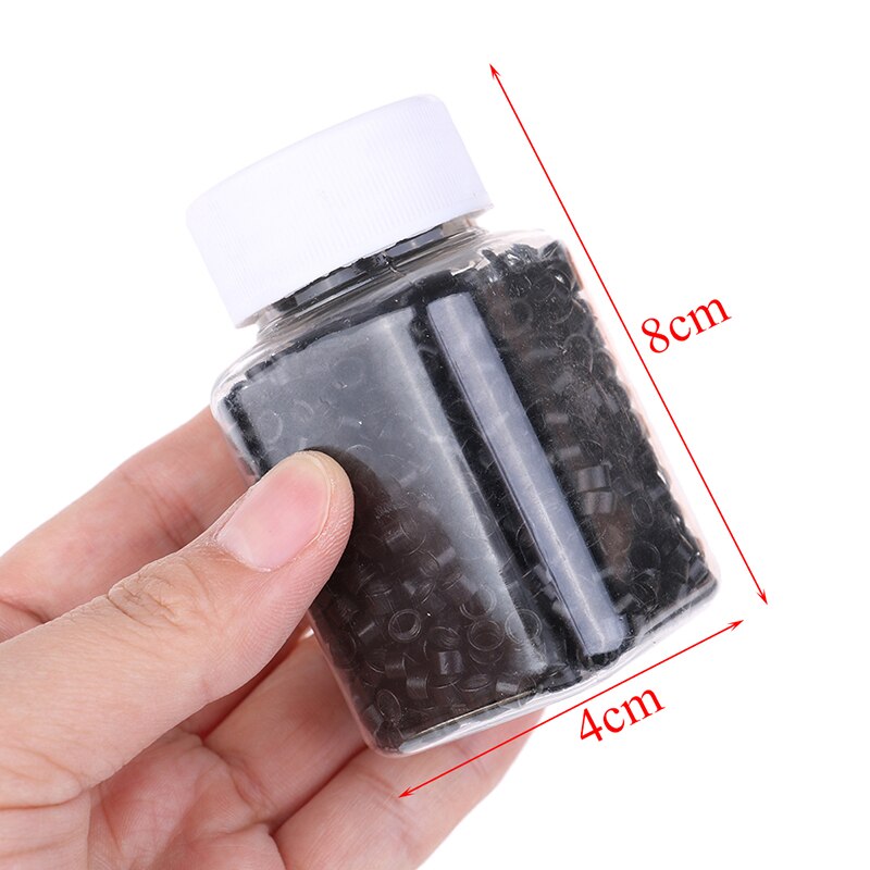 4.0MM 1000pcs 5 Colors Micro Bead Hair For Hair Extensions Silicone Ring/Links/Beads Micro Rings Micro Crimp Beads