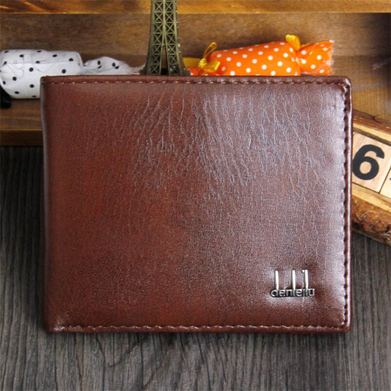 Zacht Lederen Portemonnee Mode Korte Bifold Mannen Portemonnee Casual Soild Portefeuilles Mannen Met Broekzak Rits Portemonnees Mannelijke Zwarte Portefeuilles