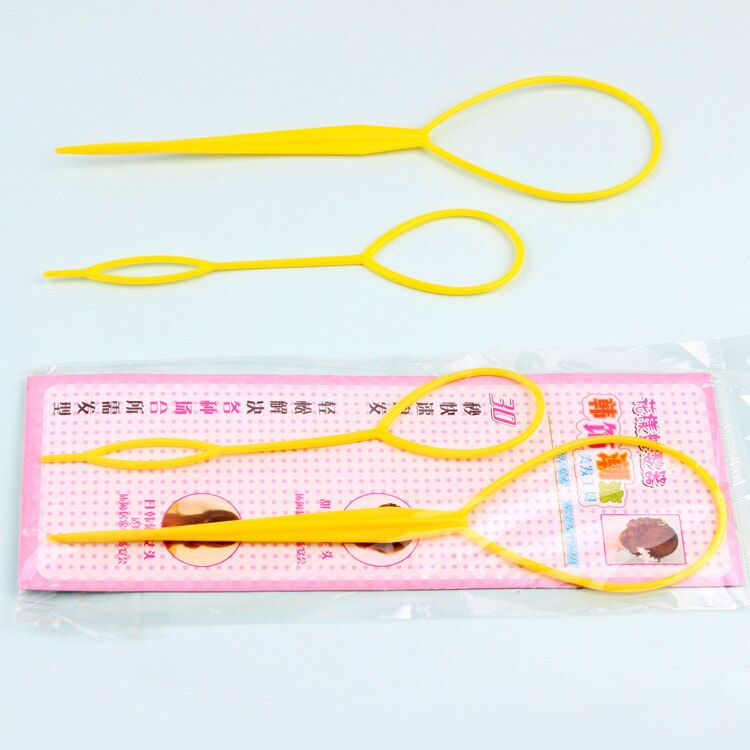 Accesorios de pelo multifuncionales para hacer moños en el pelo 2 unidades, accesorios de trenzado para placa, pasadores, diadema de plato rápido,
