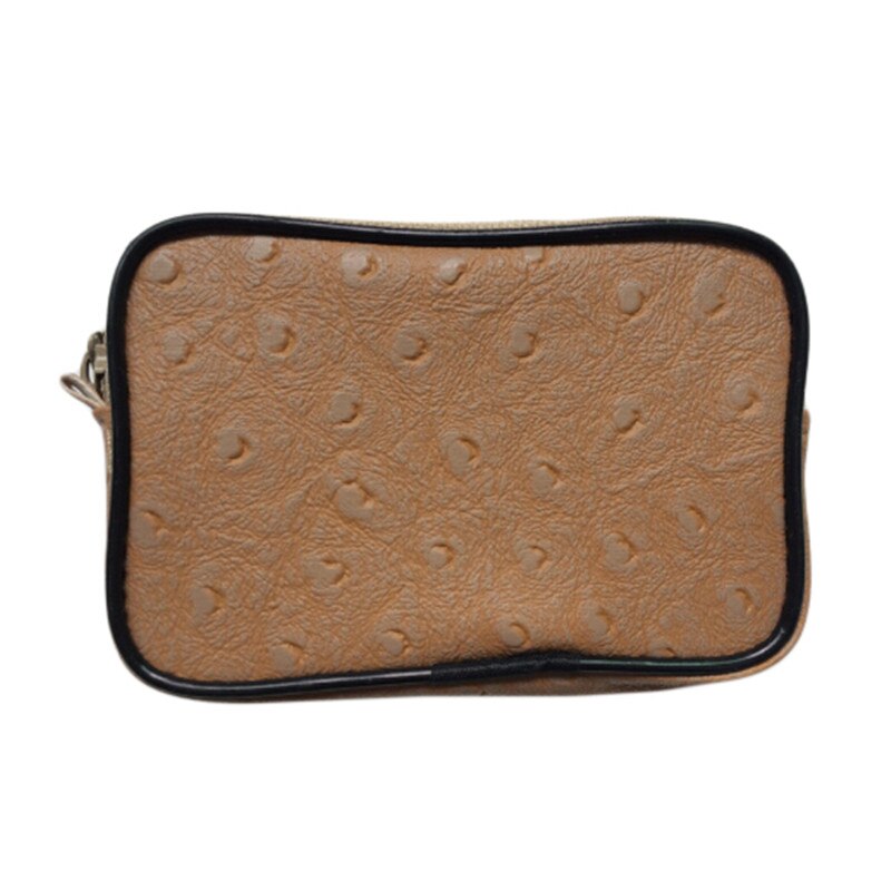 Mini Soft Men Women Card Coin Key Holder Zip Change Purse Pouch Wallet Pouch Bag Purse Gi: light brown