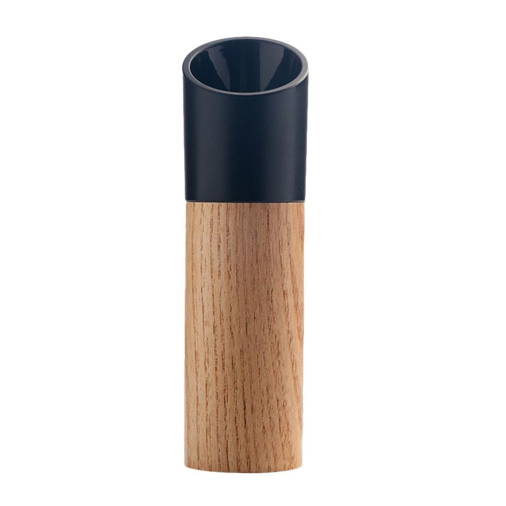 Manual Salt and Pepper Grinder Wooden Shaker Refillable Ceramic Rotor Sea Salt Grinder Kitchen Tools: Black