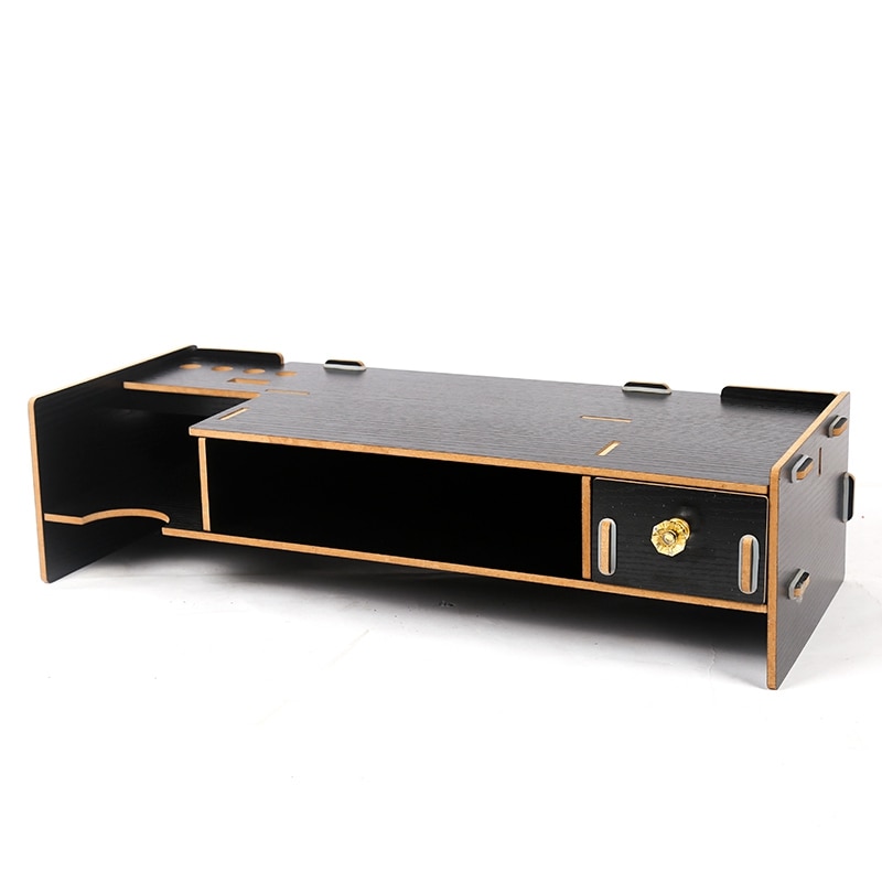 Di legno Del Supporto Del tenere sotto controllo riser computer scrivania Organizer con Tastiera topo fessura Di Memoria per Gli Insegnanti di Forniture per Ufficio Scuola: Default Title