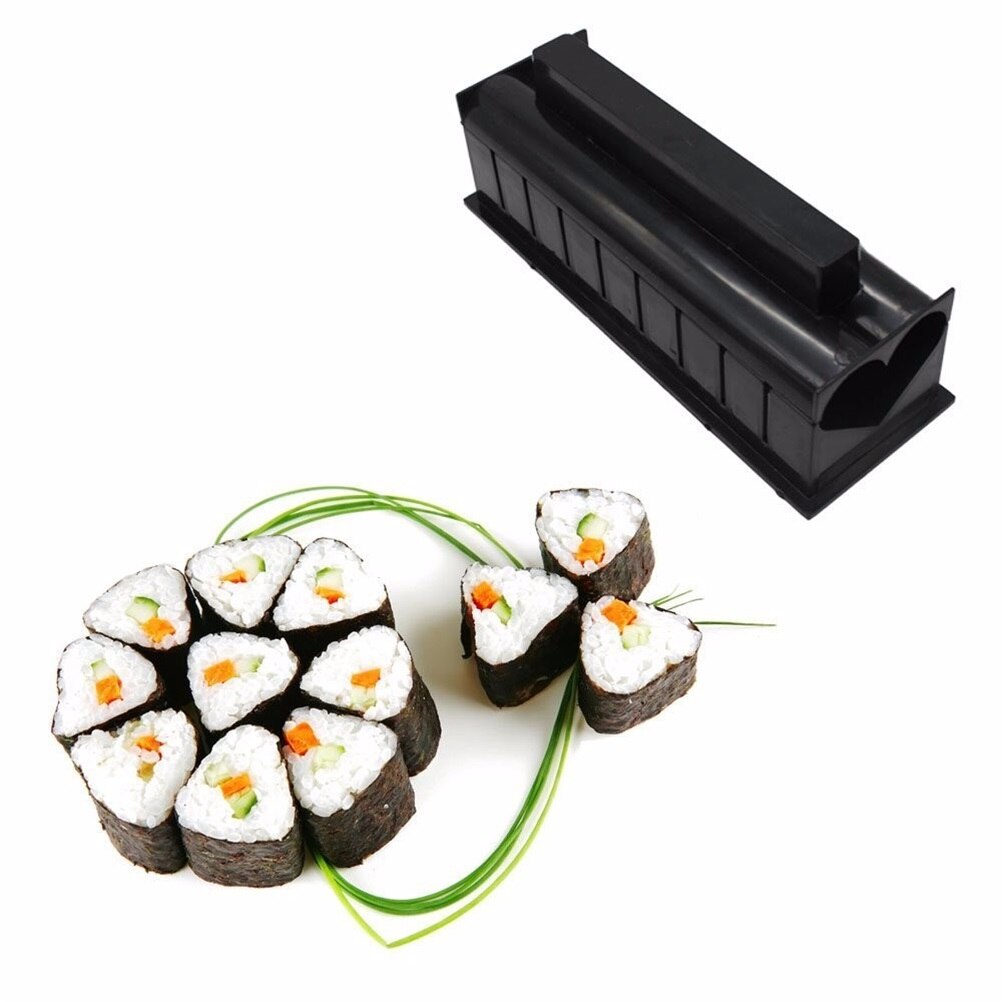 10 stykker / sæt sushifremstillingssæt køkken diy sushi værktøj risrulle skimmel køkkenredskab