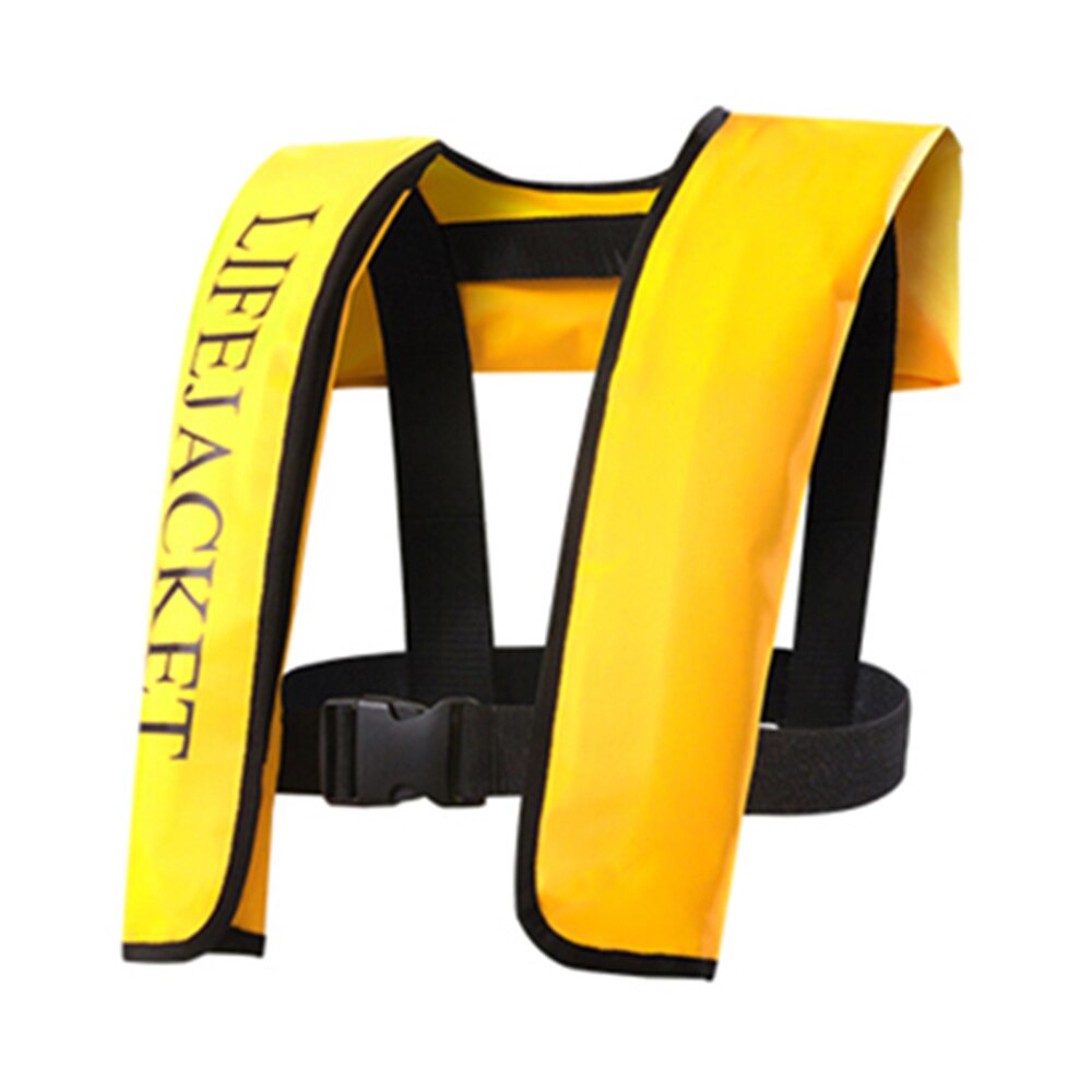 Chaleco salvavidas inflable Manual para adultos, deportes acuáticos, natación, pesca, supervivencia: YELLOW