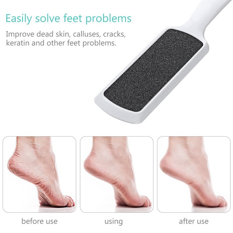 Top Deals Voet Scrubber Voet Bestand Pedicure Rasp Dubbelzijdig Eelt Remover Voetrasp Pack Van 3