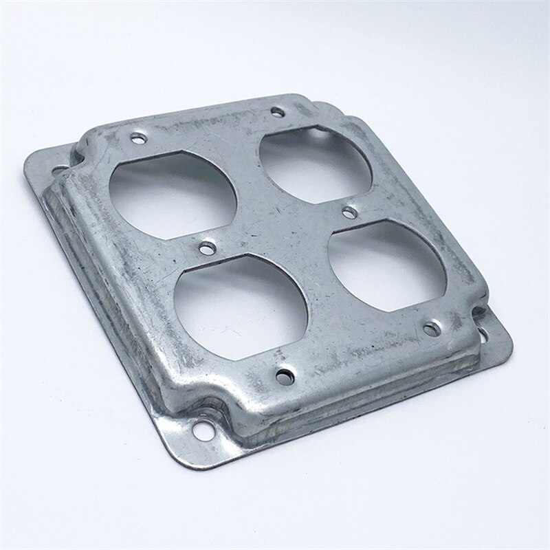 American 4 inch square metal junction box cover galvanized switch socket industrial panel