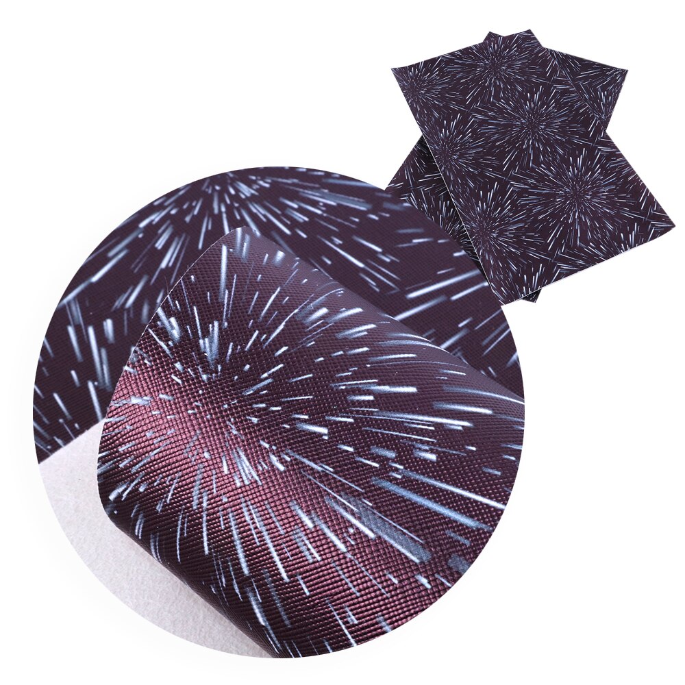 30*140cm feu d'artifice géométrique imprimé Faux cuir feuilles de tissu, bricolage matériaux faits à la main pour boucles d'oreilles cheveux artisanat, 1Yc4421: 1068537004