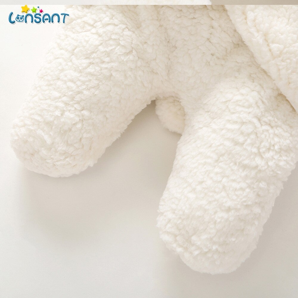 LONSANT Newborn Baby Girls Baby Footies Cotton Autumn Winter Newborns Printed Baby Boys Clothes Baby Clothing Suits N30