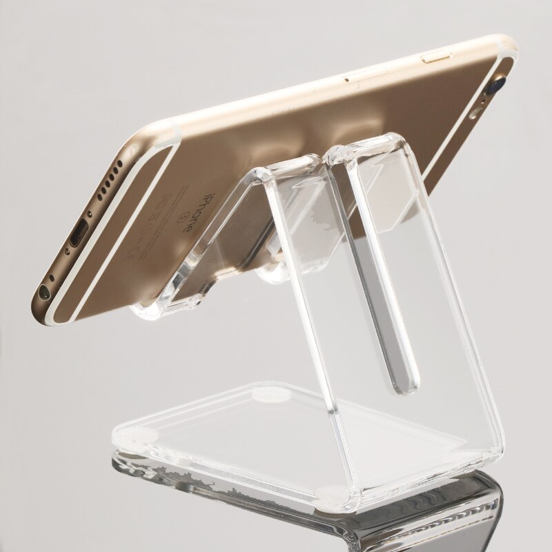 Acrylic Mobile Phone Holder Cellphone Ipad Display Rack 3C Store Table Shelf Desktop Phone Bracket Stand Red Blue Green Acrylic