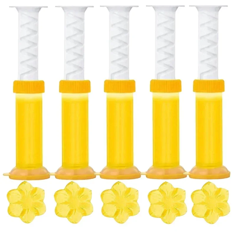 Blume Aromatische Wc Reiniger Gel Wc Schüssel Gel Stempel Lufterfrischer Nadel Waschmittel Spritze Aromatische Ablauf Wc Sauber Werkzeug: grau / 1 stück