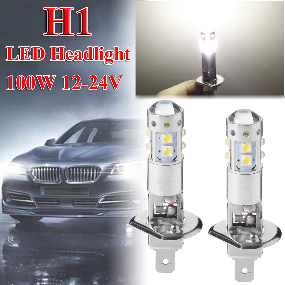 2X6000 K H1 80W hoch Energie Kolben LED SCHEINWERFER HOHE ABBLENDLICHT NEBEL GLÜHBIRNEN