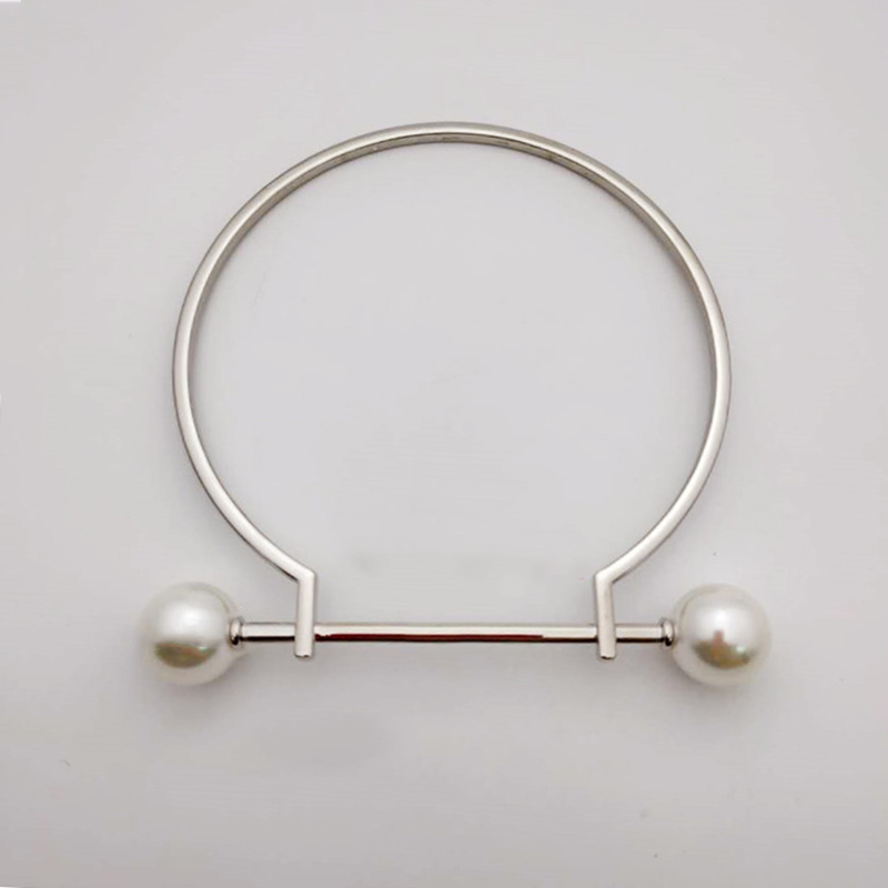 Naśladuj perły uchwyty robić torebek wymiana torba metalowa uchwyt DIY torby na ramię uchwyt robić robienia torebek uchwyty akcesoria robić toreb