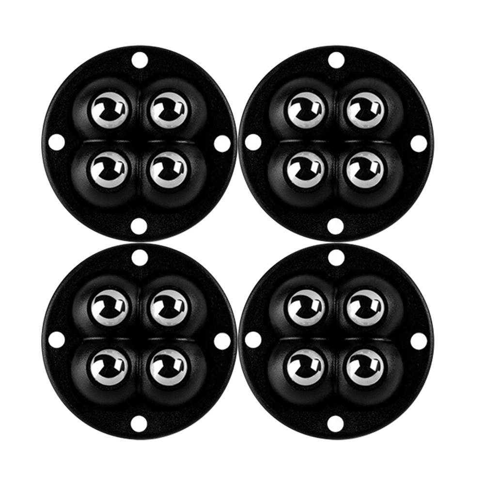 4-20pcs Self Adhesive Caster Wheels 360 Degree Load Bearing Swivel Universal Wheel Silent Non Perforated Furniture Base Roller: 1.25 inch / transparent