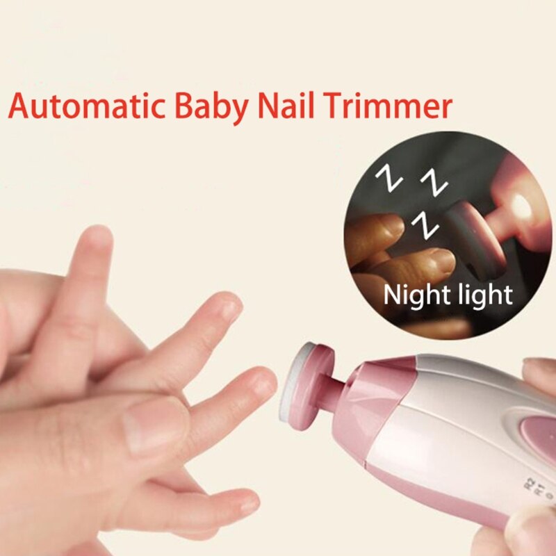 Bebê elétrico aparador de unhas manicure pedicure clipper cortador tesoura crianças infantil l4mc