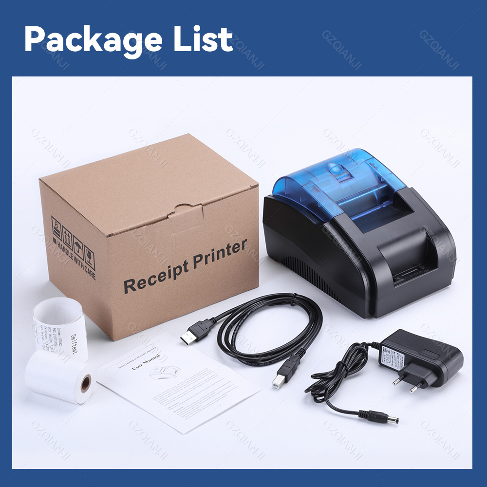 58MM Desktop POS Printer USB Thermal Receipt Bill Printer Printing Maker Restaurant Sales Kitchen for Small Business 2022