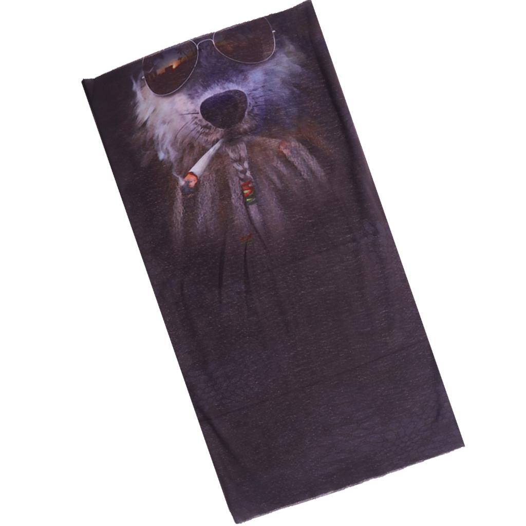 Multi-purpose Animal Printed 3D Headwear Outdoor Sports Face Mask