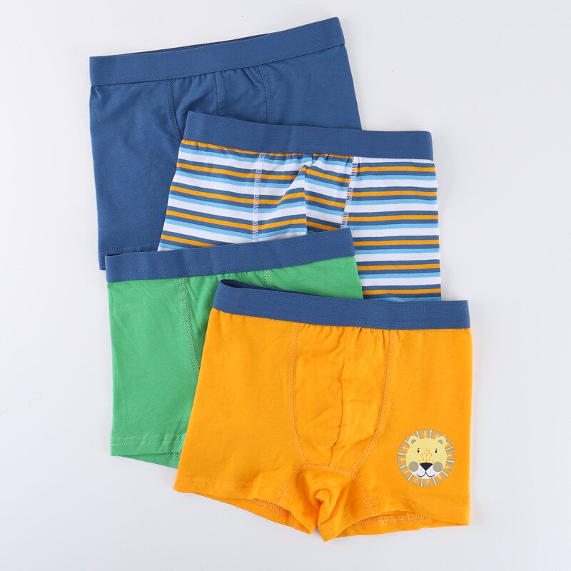 8 pezzi Lion NC Srtiped Boys boxer Multipack bauli per bambini pantaloni in cotone per bambini intimo per bambini Hotsale gemelli pantaloncini per studenti 1-5Y