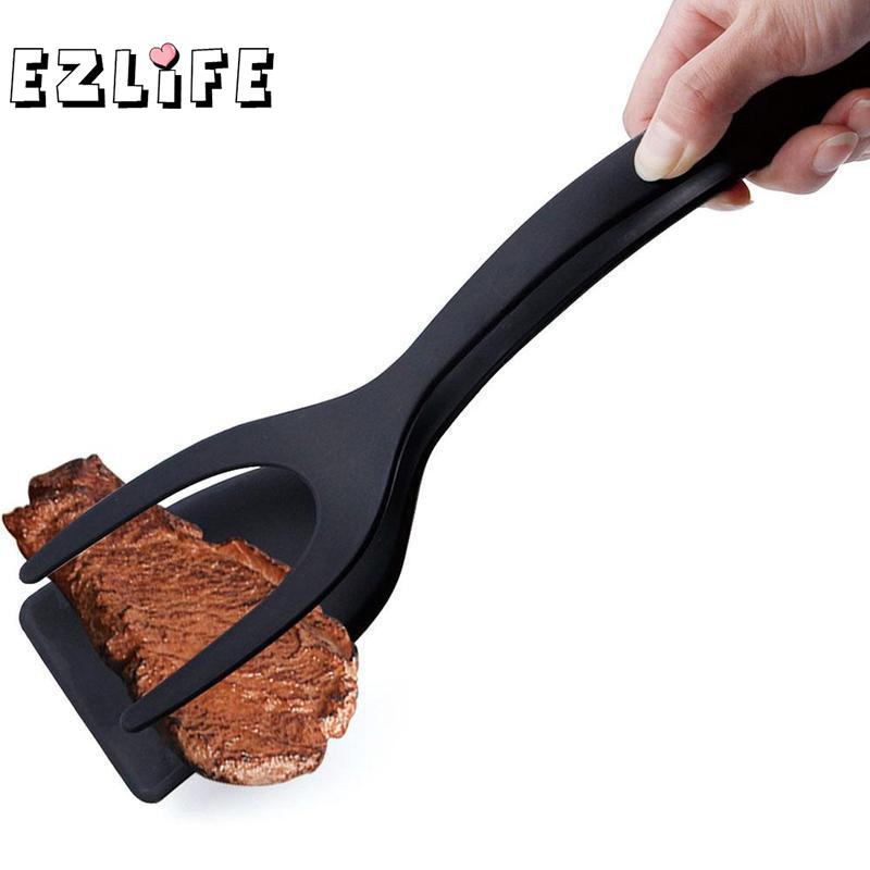 1pc ikke-pinne stekte egg dreiere silikon matlaging turner brød tang matlagingsverktøy kjøkken multifunksjonelle redskaper lpf 7798 o7 k 5
