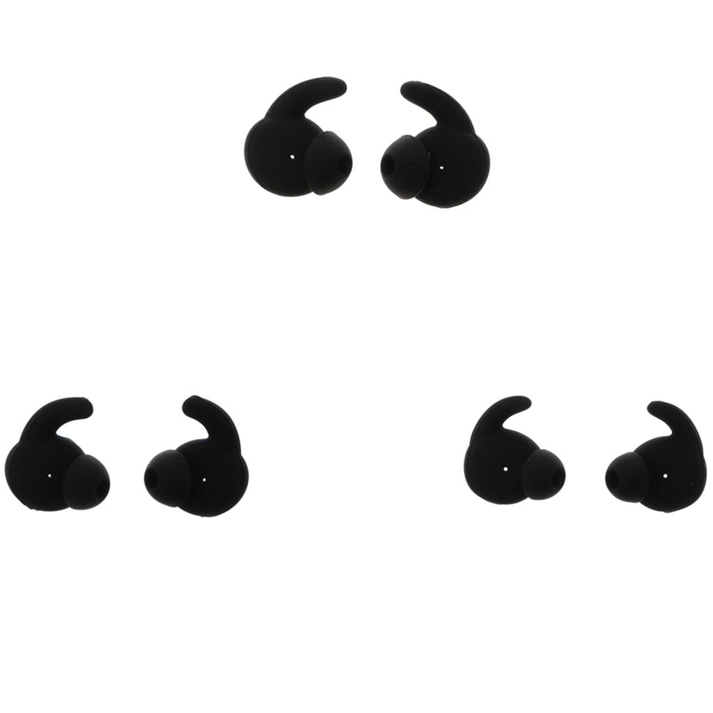 3 Pairs Silicone Earbuds Tips Cover Skin Earpiece Ear Hook Buds for HUAWEI Honor AM61 Sports Headset