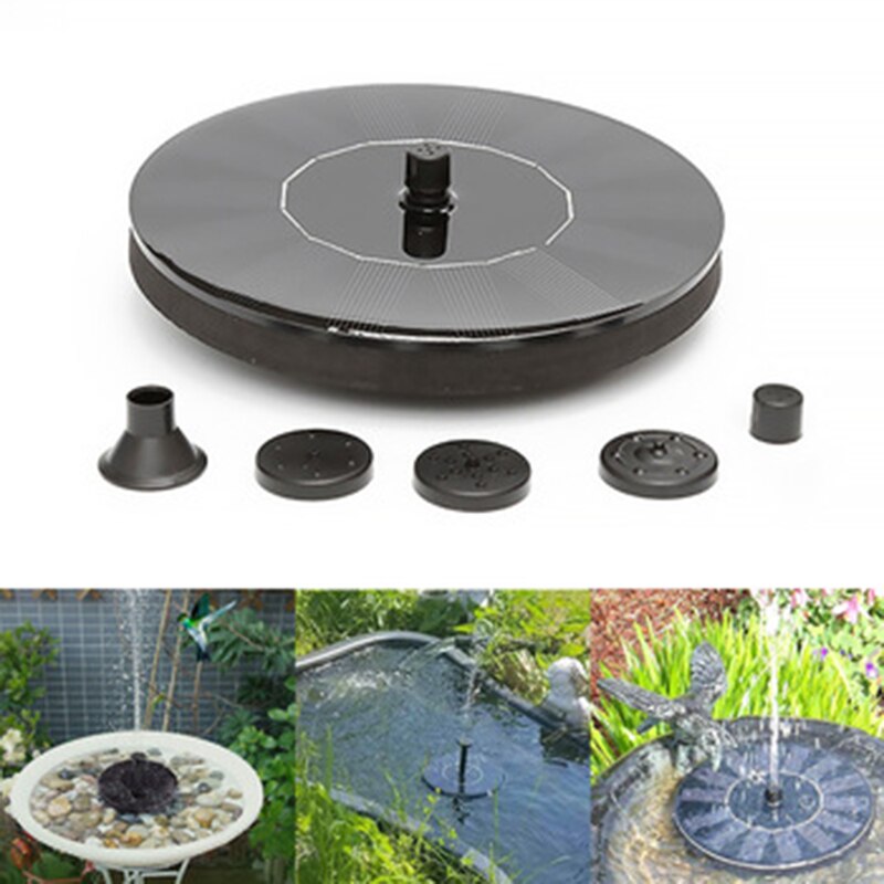 Mini Solar Fountain Garden Pond Solar Panel Floating Fountain Garden Decoration Water Fountain Outdoor Fountain