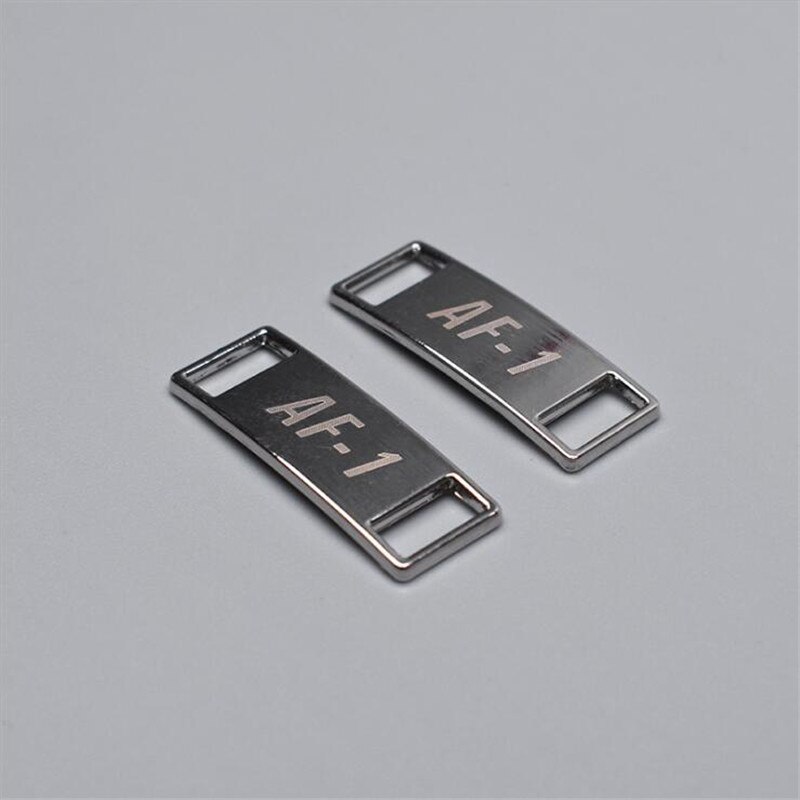 2 pièces/paire lacet boucle métal lacets AF1 lacets boucle accessoires métal dentelle serrure bricolage Sneaker Kits métal dentelle boucle: Argent